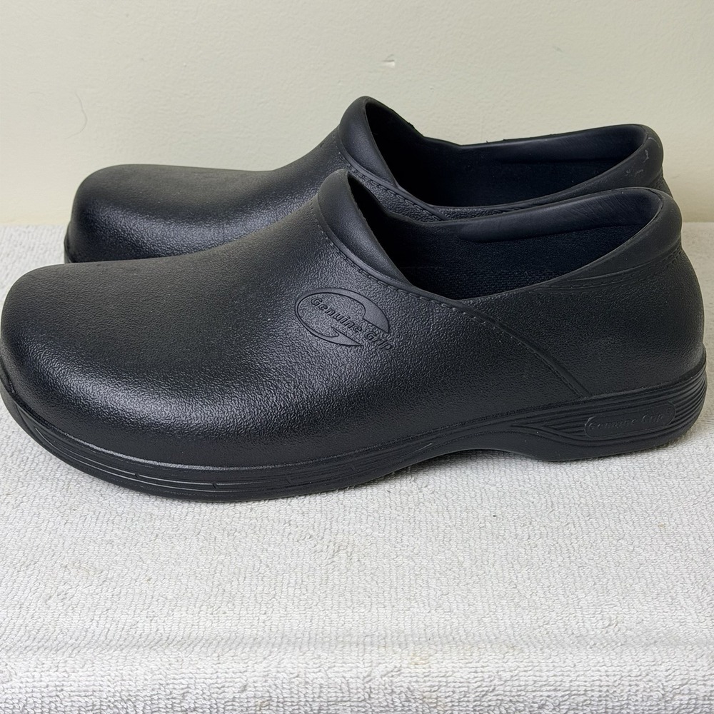 Genuine Grip 3800 Size 12 Men's Loafer Shoe,  4 In Height, Black Slip Resistance